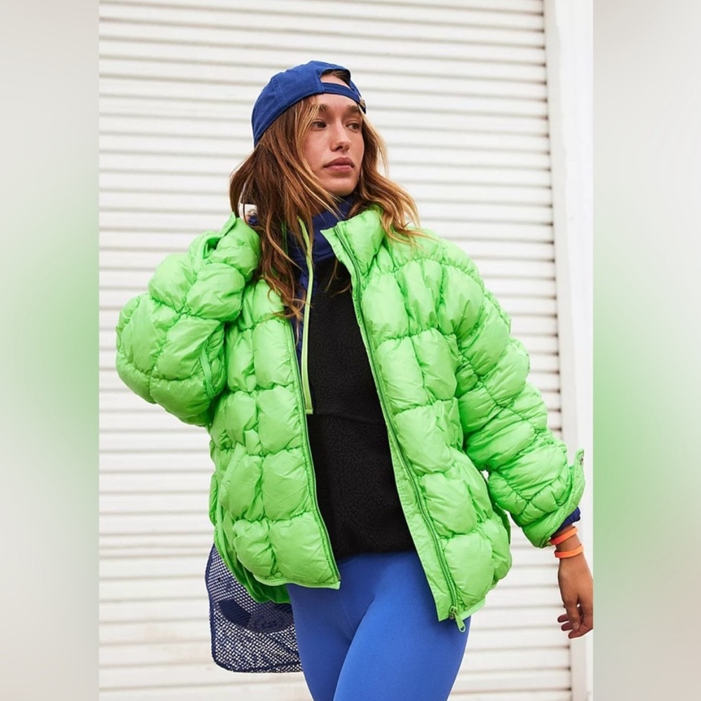 Free People Scrunchy Glossy Packable Pippa Puffer Jacket